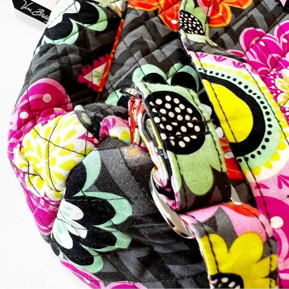 Vera Bradley Iconic‎ Campus Backpack Ziggy Zinnia Black Quilted Floral School - Picture 10 of 14